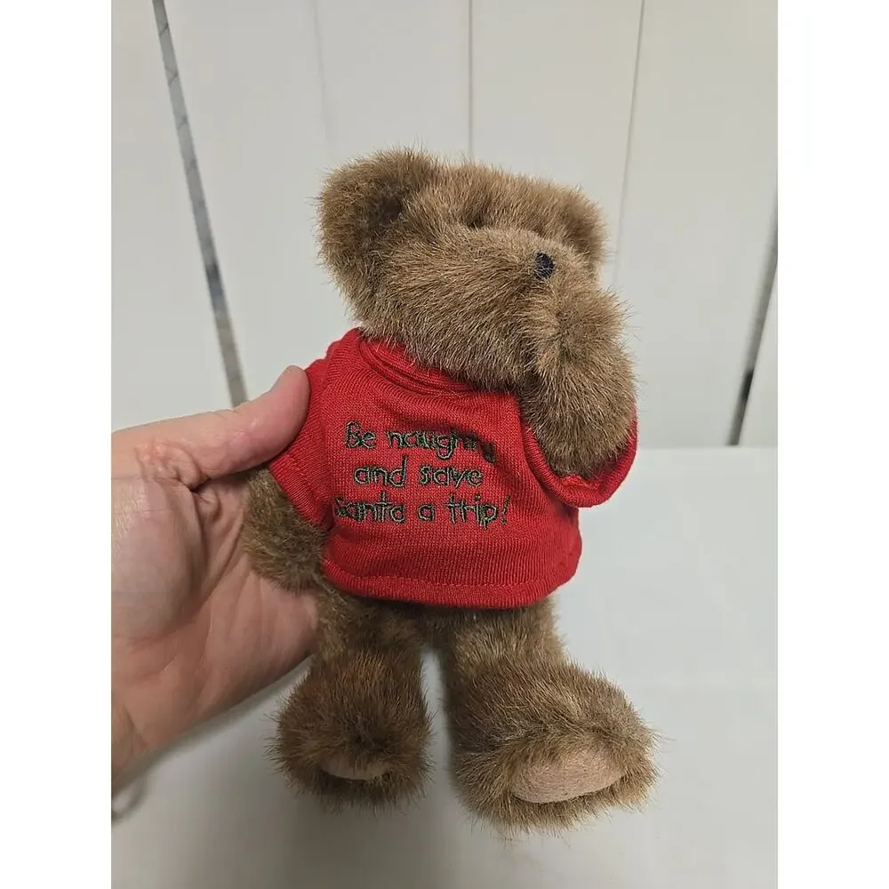 NEW Boyds Bears Doin Without Be Naughty And Save Santa A Trip Plush‎ Stuffed Toy